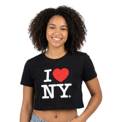 I Love NY Women's Crop Top T-Shirt | I Heart NY T-Shirts | New York Crop Top (6 Colors)