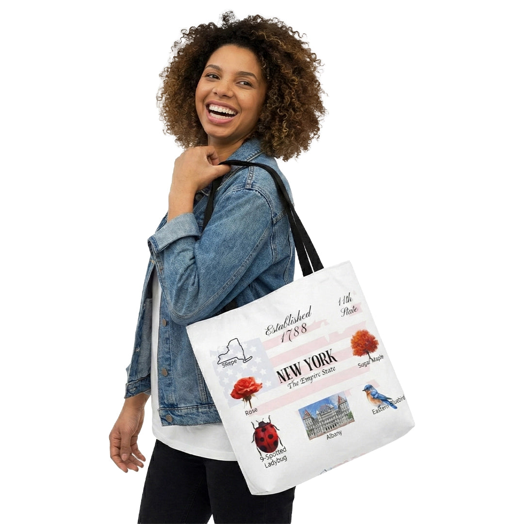 New York State Themes and Landmarks Tote Bag