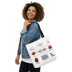 New York State Themes and Landmarks Tote Bag