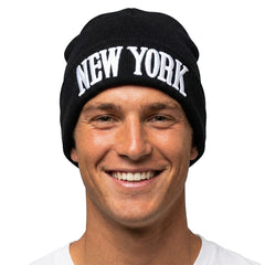 Embroidered NEW YORK Beanie | NY Beanie Hat (2 Colors)