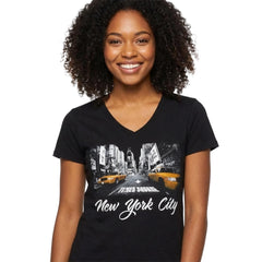 Women's Glitter Times Square Tee l New York T-Shirt | NYC T-Shirt