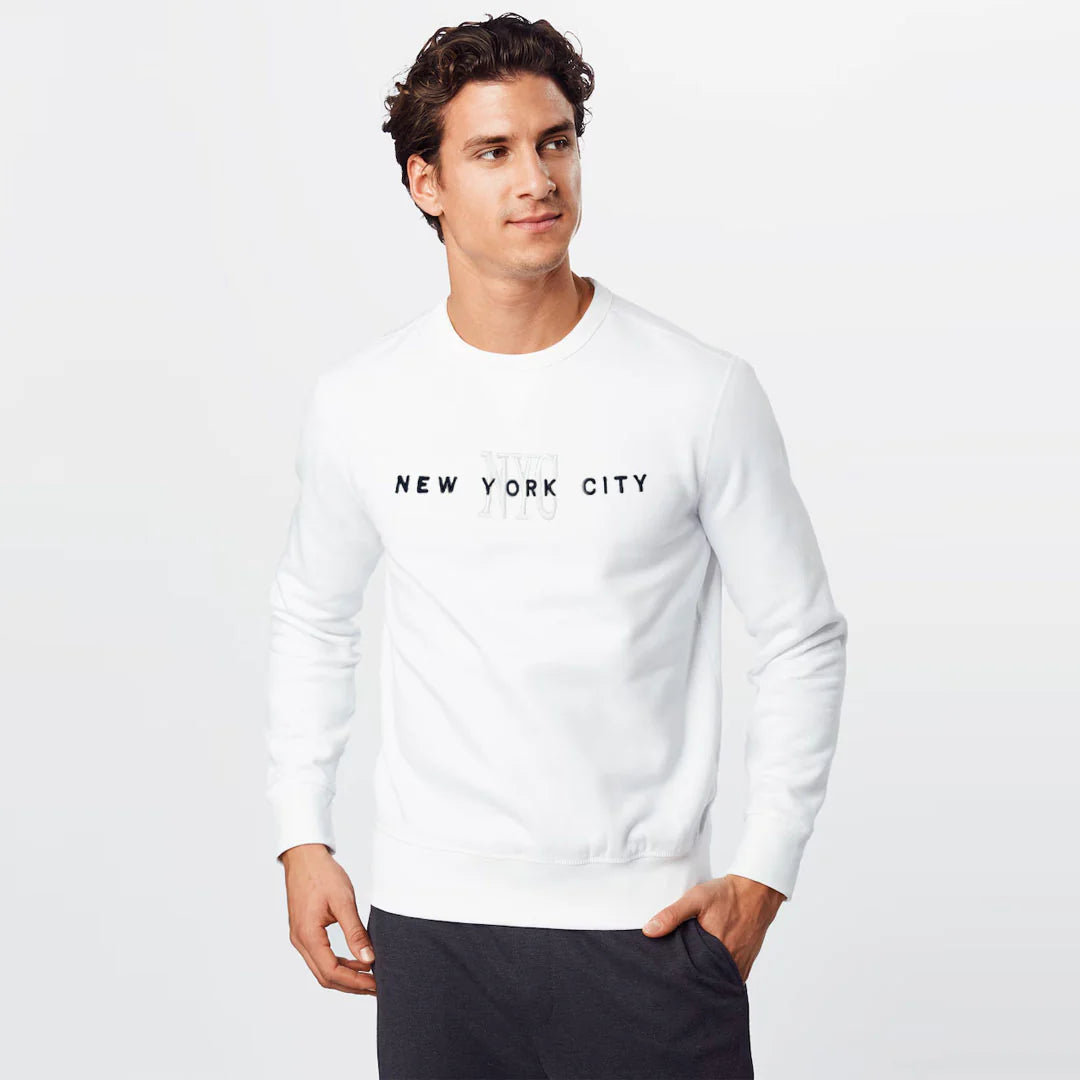 Embroidered NYC Monogram New York Sweatshirt | NYC Sweatshirt (8 Colors)