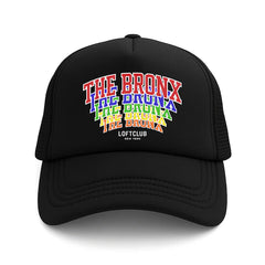 THE BRONX Stacked Multicolor Print Foam Trucker Hat (2 Shades)