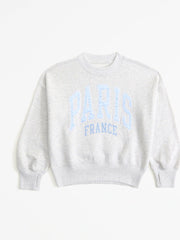 Abercrombie & Fitch Pink New York Applique Crew Sweatshirt