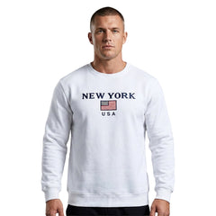 Embroidered Patriotic USA New York Sweatshirt (S-3XL)