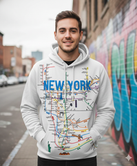 Licensed Black MTA Hoodie NYC Subway Hoodie - (S-3XL)