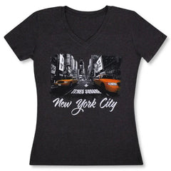Women's Glitter Times Square Tee l New York T-Shirt | NYC T-Shirt