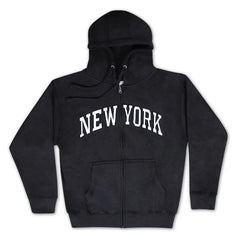 Embroidered Grayscale Zip-up New York Hoodie | NYC Hoodie (8 Colors)