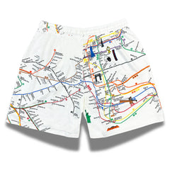 Licensed MTA Pajama Shorts | NYC Subway Map Shorts (2 Colors)