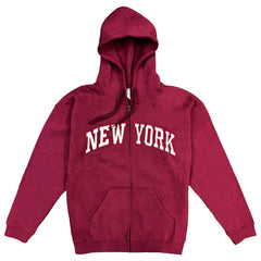 Embroidered Grayscale Zip-up New York Hoodie | NYC Hoodie (8 Colors)