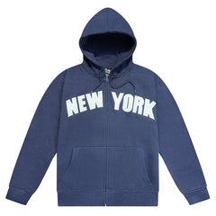 Embroidered Grayscale Zip-up New York Hoodie | NYC Hoodie (8 Colors)
