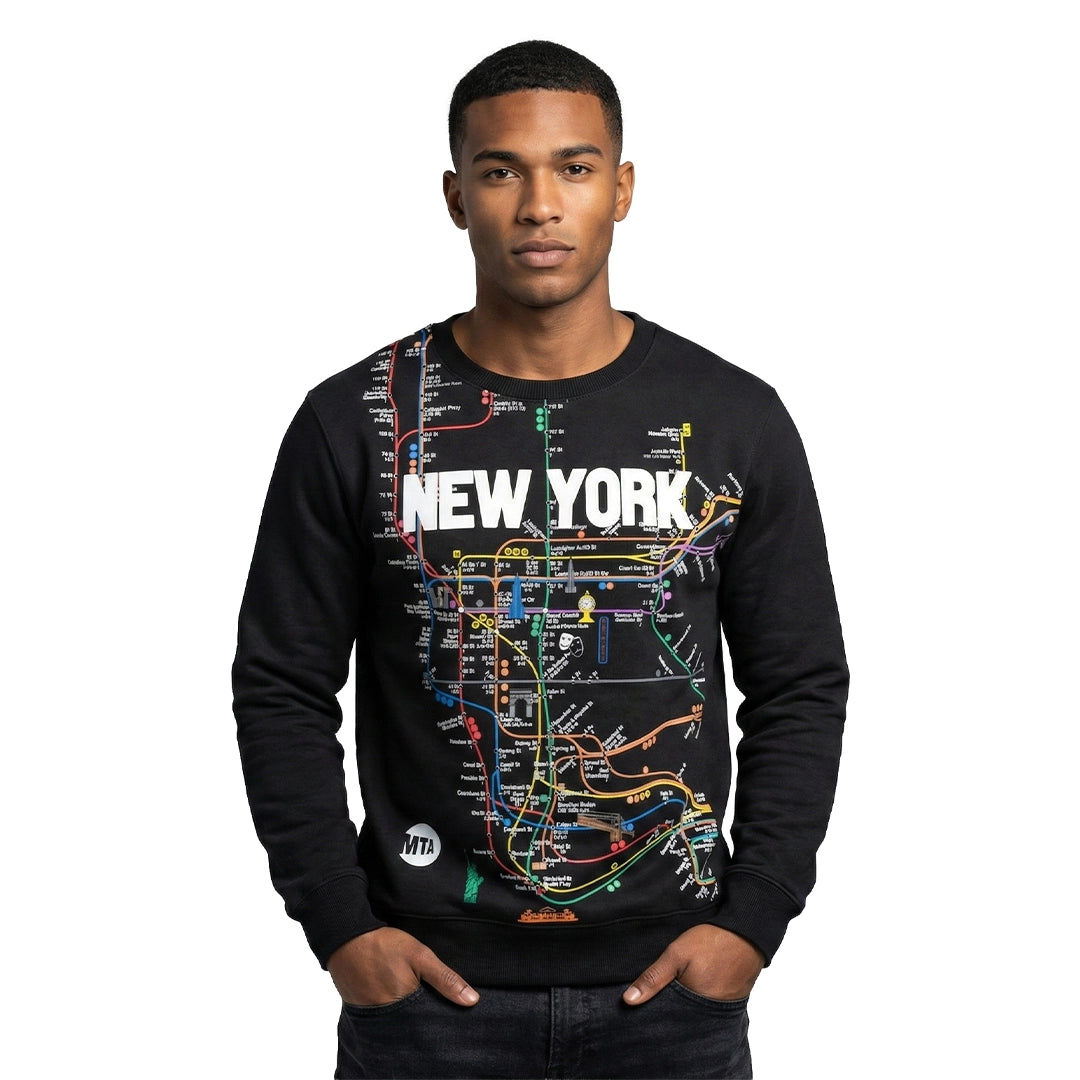 Official MTA Sweatshirt | New York Subway Metro Transit Crewneck Sweatshirt (2 Colors)