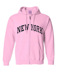 Embroidered Grayscale Zip-up New York Hoodie | NYC Hoodie (8 Colors)
