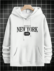 Simple Design Men Hooded Sweatshirt | Timeless Classic, For Fall