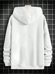 Simple Design Men Hooded Sweatshirt | Timeless Classic, For Fall
