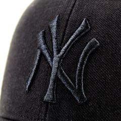 47 Brand Official Jet Black New York Yankees Hat Velcro Back