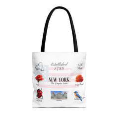 New York State Themes and Landmarks Tote Bag