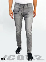 Stretch cotton jeans Grey