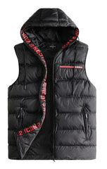 Mens ICON2 Hood Hooded Gilet Lined Bodywarmer Outdoor Military Padded Jacket