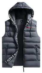 Mens ICON2 Hood Hooded Gilet Lined Bodywarmer Outdoor Military Padded Jacket