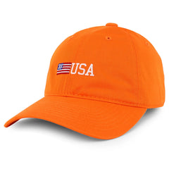 Mini USA American Flag Embroidered Adjustable Cotton Cap
