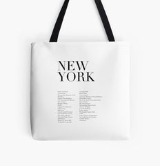 New York Monuments Tote Bag