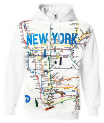 Licensed Black MTA Hoodie NYC Subway Hoodie - (S-3XL)